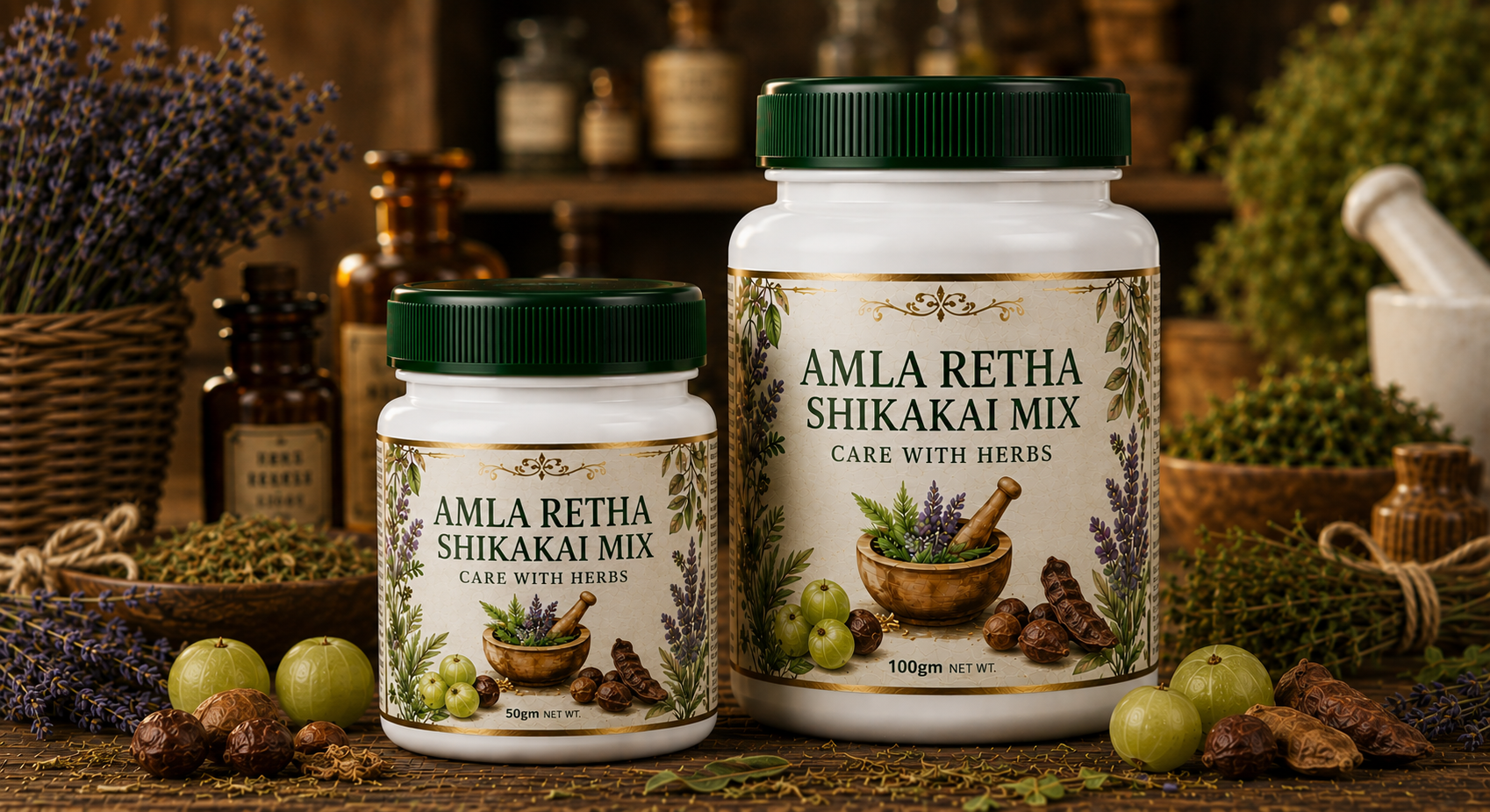 AMLA REETHA SHIKAKAI MIX - CARE WITH HERBS