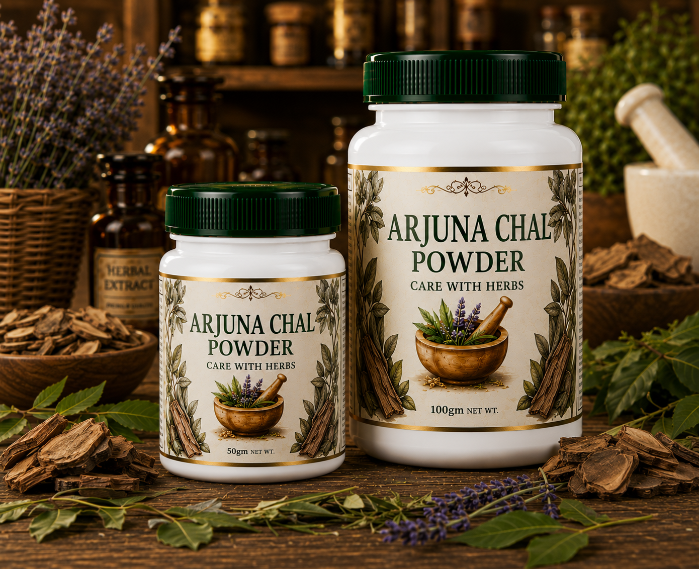 ARJUNA CHAL POWDER - CARE WITH HERBS